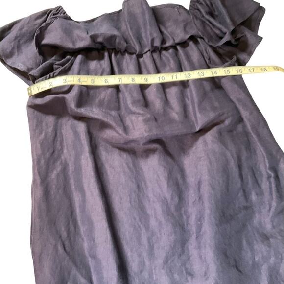 Tommy Bahama St. Lucia Off The Shoulder Ruffle Dress With Navy Blue Medium - Picture 9 of 11